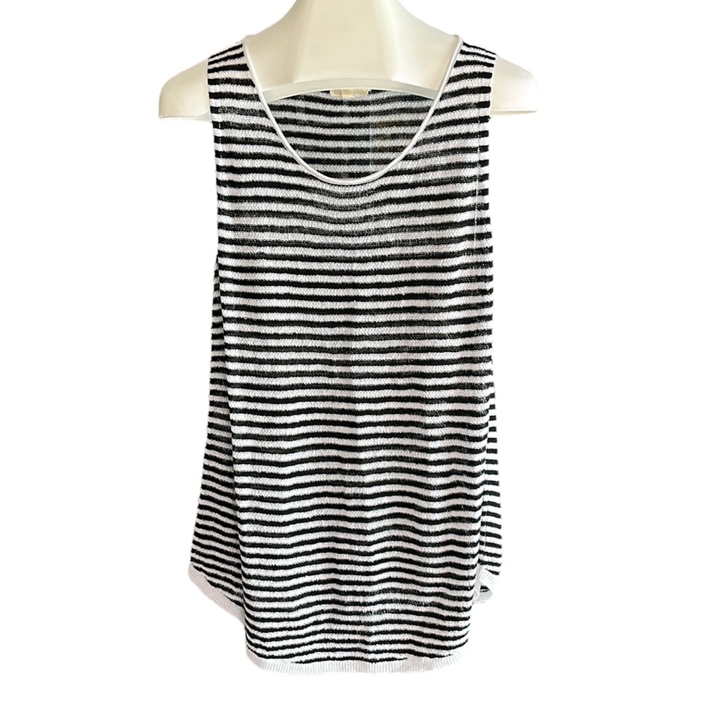 Eileen Fisher linen sleeveless knit top - Picture 6 of 7